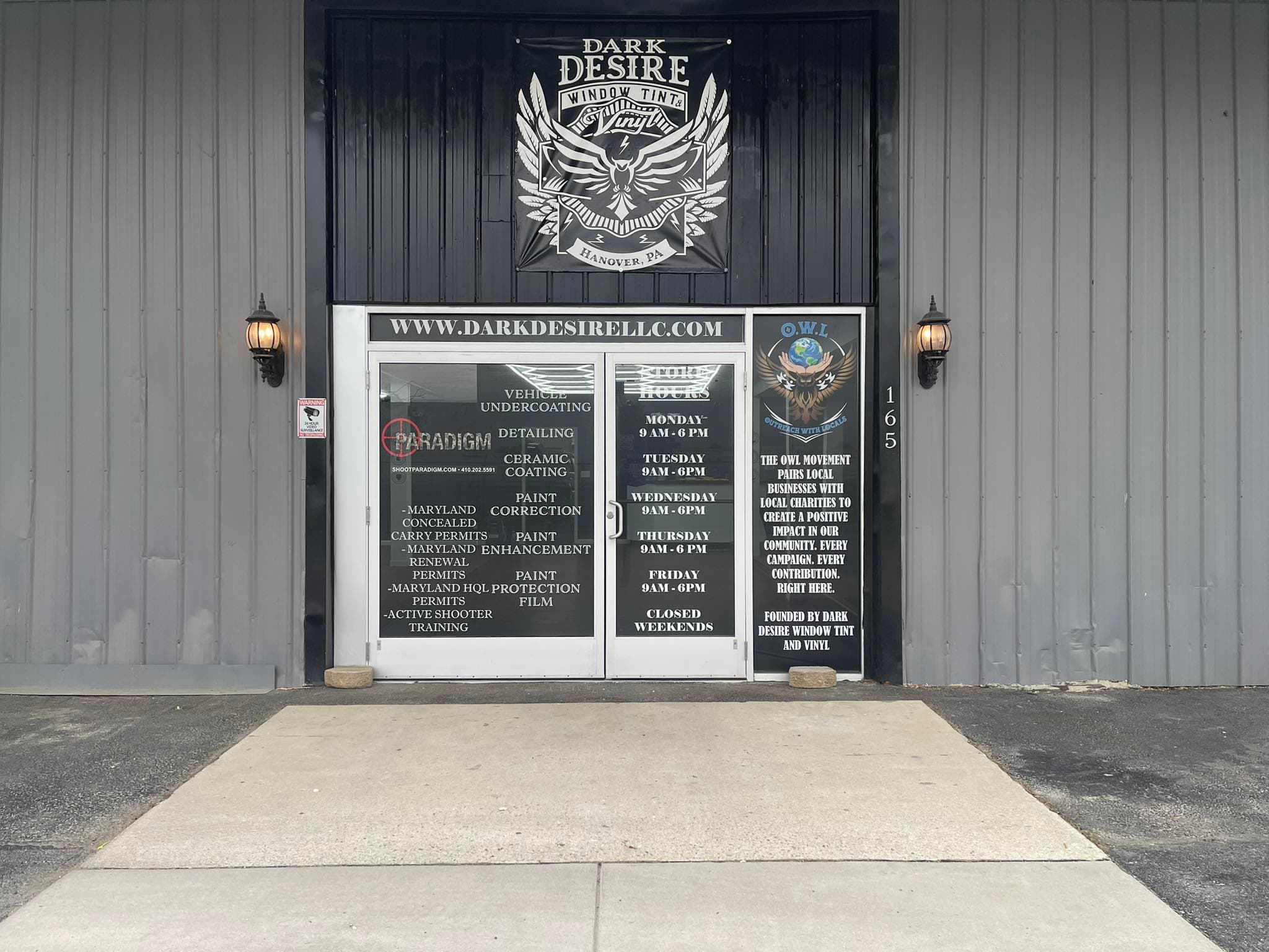 Dark Desire Window Tint and Vinyl new location in Hanover, PA