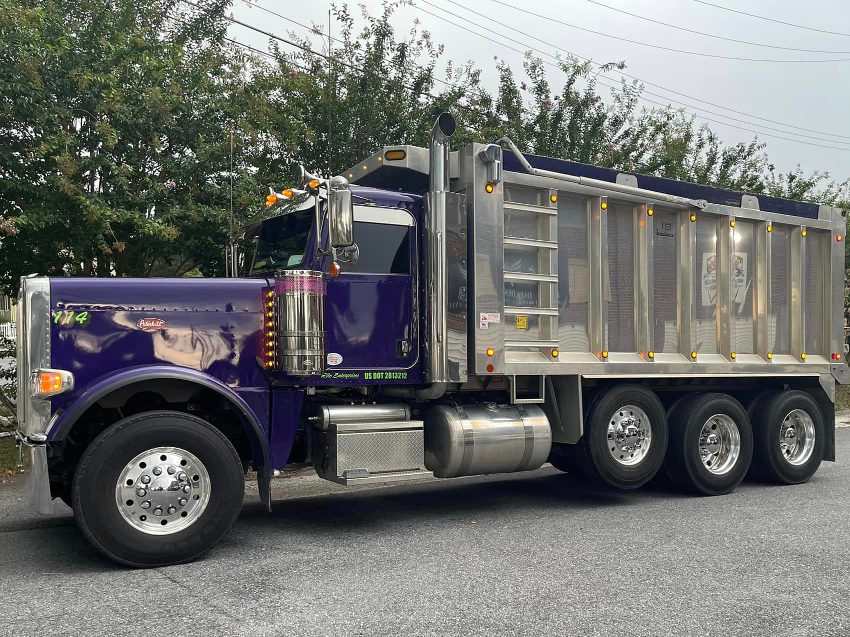 Dump Truck Fully Tinted, Heavy Equipment Tint Service