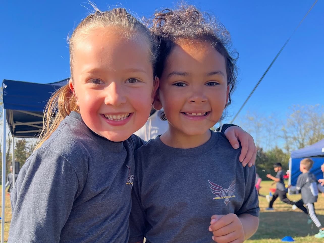 Kids at fun run in Wesmtinster, MD