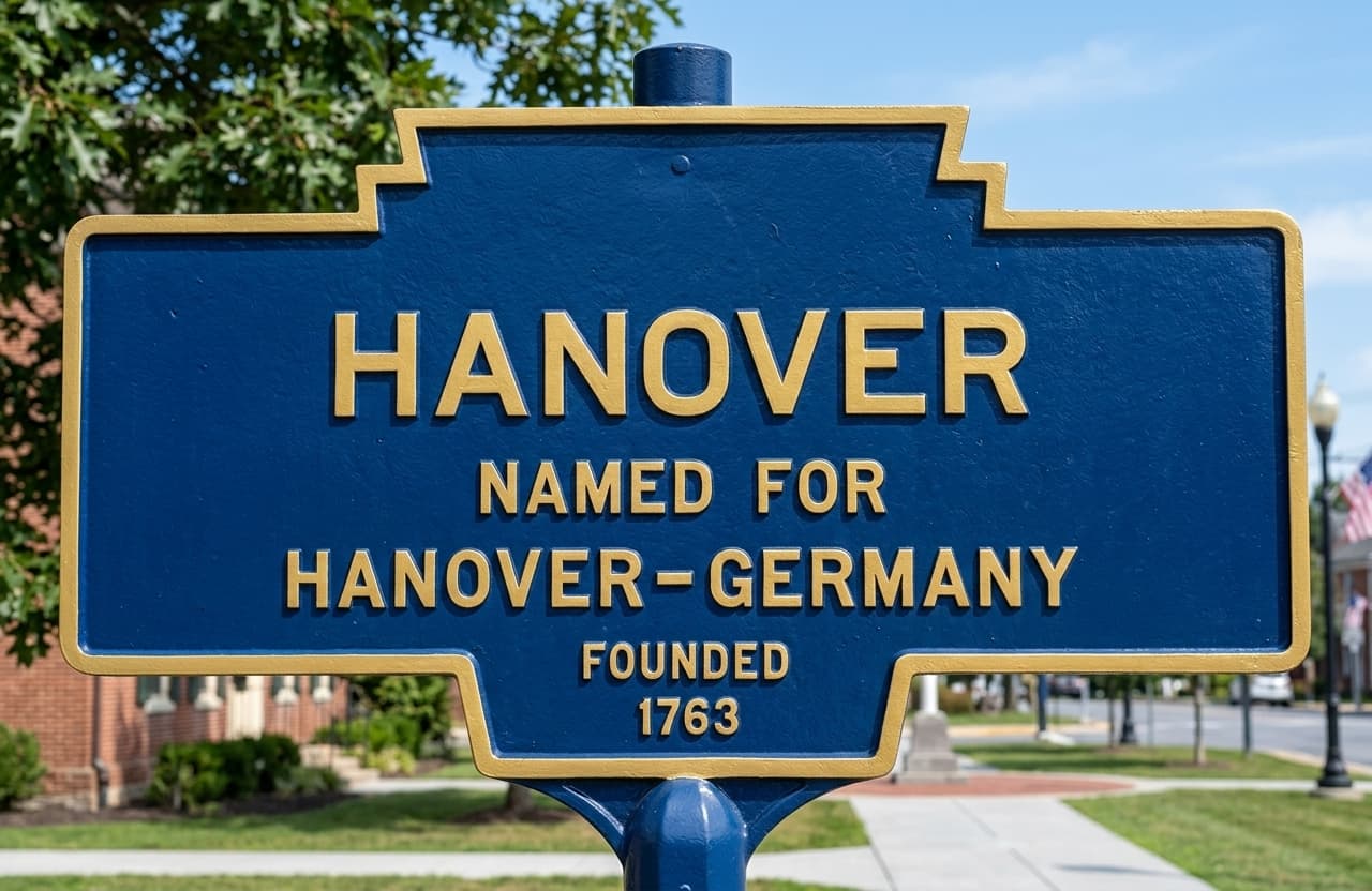 Hanover, PA welcome sign for Dark Desire Window Tint and Vinyl third location